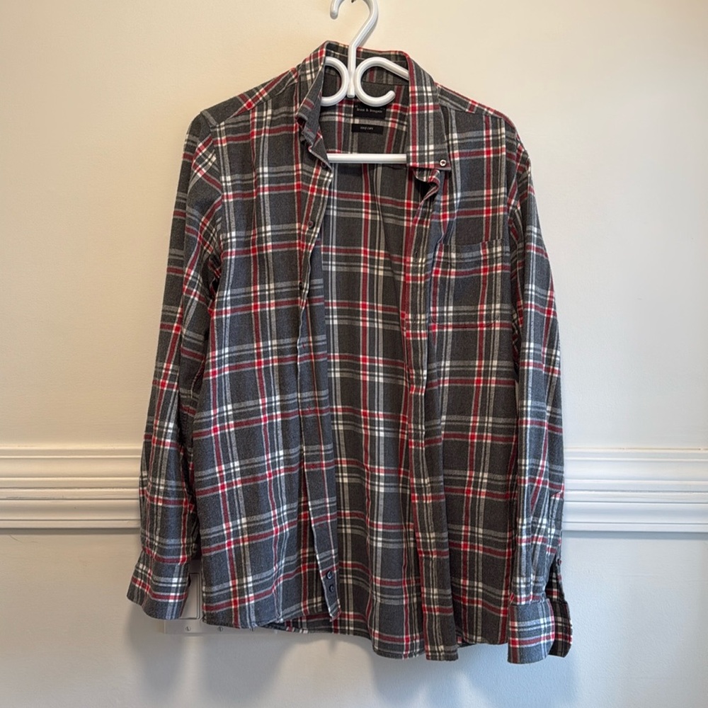 Plaid button up flannel shirt Bruun & Stengade